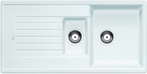 Blanco Zia 6 S Silgranit PuraDur II zlewozmywak granitowy 1,5 komory z ociekaczem kolor biały 514742