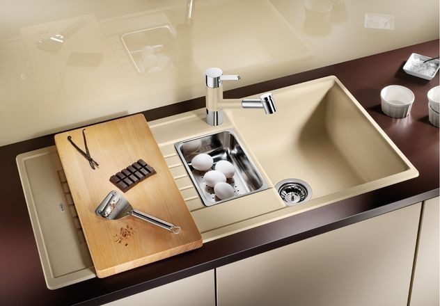 Blanco Zia 6 S Silgranit PuraDur II zlewozmywak granitowy 1,5 komory z ociekaczem kolor antracyt 514748