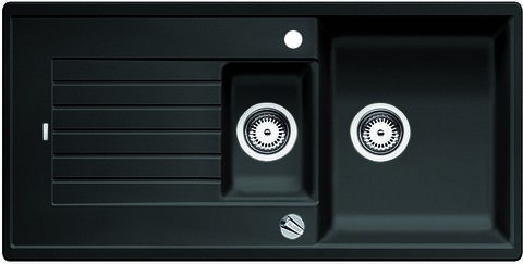 Blanco Zia 6 S Silgranit PuraDur II zlewozmywak granitowy 1,5 komory z ociekaczem z korkiem automatycznym kolor antracyt 514740