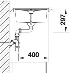 Blanco Metra 45 S Silgranit PuraDur II zlewozmywak granitowy 1 komora z ociekaczem kolor kawowy 515039