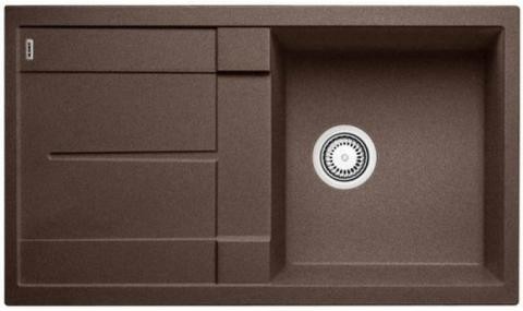 Blanco Metra 5 S Silgranit PuraDur II zlewozmywak granitowy 1 komora z ociekaczem kolor kawowy 515042