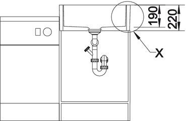 Blanco Panor 60 zlewozmywak ceramiczny 1 komora z 2 otworami kolor biały połysk 514501