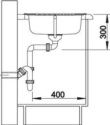 Blanco Tipo 45 S Mini zlewozmywak 1 komora z ociekaczem stal szlachetna matowa 516524