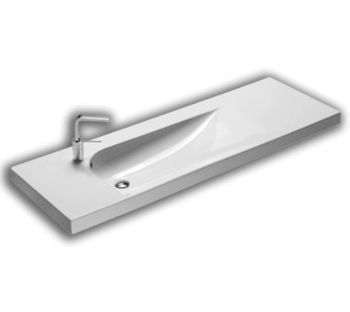 Hatria Grandangolo G-150 umywalka ceramiczna 150cm z 1 otworem YXF3