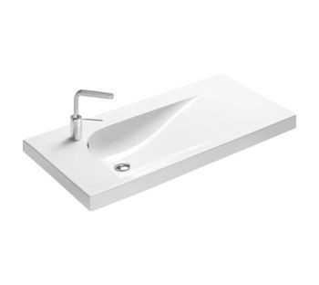 Hatria Grandangolo G-100 umywalka ceramiczna 100cm z 1 otworem YXF7