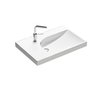 Hatria Grandangolo G-75 umywalka ceramiczna prawa z 1 otworem 75 cm YXF8