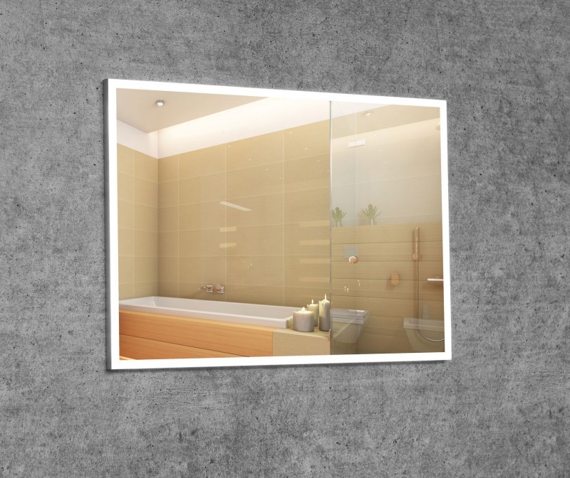 Kraft EVO LED Lustro 60 x 70 cm uniwersalne w podświetlanej ramie aluminium LED