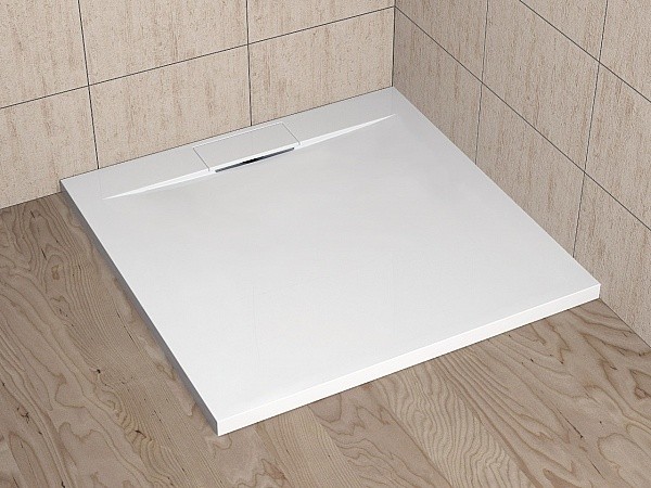 Radaway Giaros D brodzik prostokątny płaski 140x90 biały konglomerat MKGD1490-03