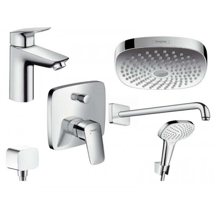 Hangrohe Logis Premium Plus 6w1 zestaw podtynkowy z deszczownicą 52054377