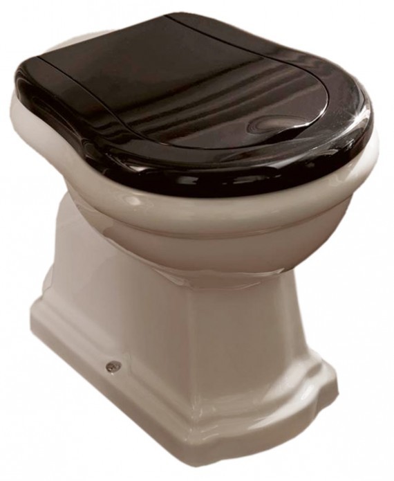 Kerasan Retro muszla stojąca biała odpływ pionowy 101001