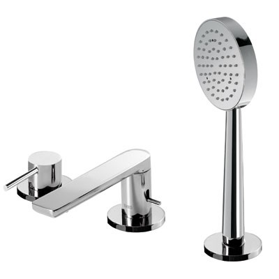 Tres Alplus bateria wannowa trzyotworowa chrom 203.161.02