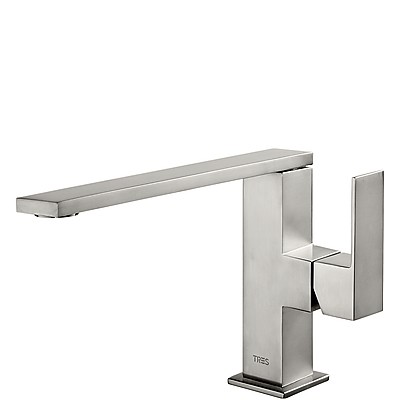 Tres Cuadro Exclusive bateria umywalkowa stal nierdzewna 6.205.01.AC