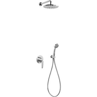 Tres Flat zestaw natryskowy z baterią podtynkową chrom 204.180.02