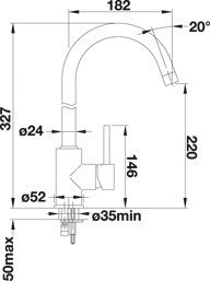 Blanco MIDA bateria zlewozmywakowa Sligranit-Look biały 519418