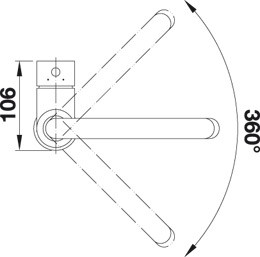 Blanco MIDA bateria zlewozmywakowa chrom 517742