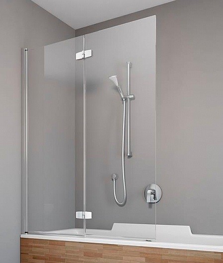 Radaway Fuenta New PND parawan nawannowy dwuczęściowy 100 cm lewy chrom przeźroczyste Easy Clean 208210-01L