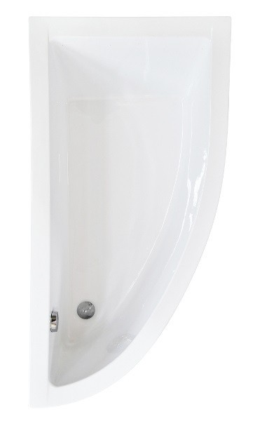 BESCO Praktika wanna asymetryczna prawa 150x70 biały WAP-150-NP