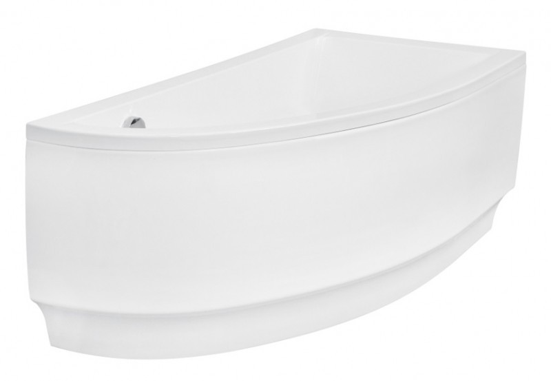 BESCO Praktika wanna asymetryczna prawa 150x70 biały WAP-150-NP