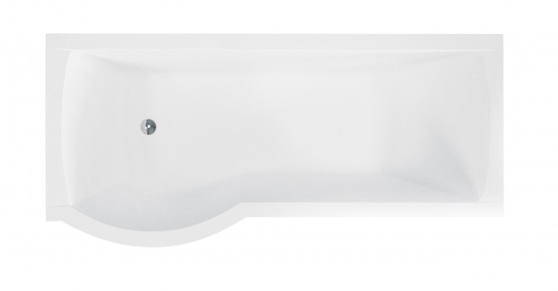 BESCO Inspiro wanna asymetryczna lewa + parawan 160x70 biały INSPIRO 160L