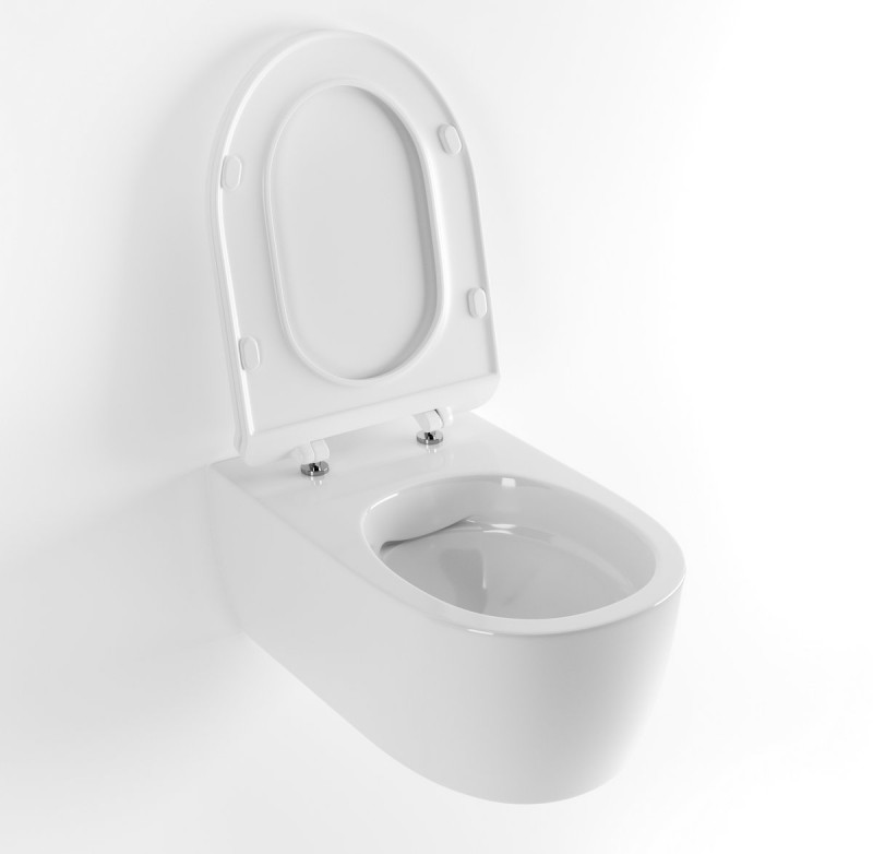 Excellent Axel Doto Pure Rim muszla wisząca + deska wolnoopadająca slim biały CEAX.1404.545.WH