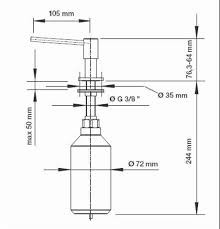 Blanco Piona dozownik okrągły chrom połysk 517667