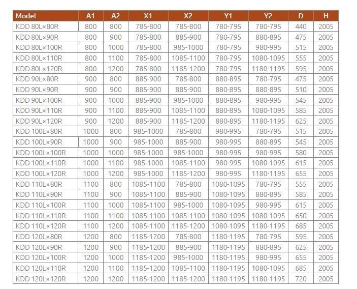 Radaway Idea KDD kabina prostokątna 100x120 drzwi przesuwne chrom przeźroczyste Easy Clean 387062-01-01L + 387064-01-01R
