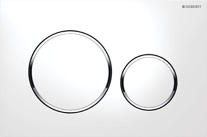 Geberit Sigma 20 przycisk do stelaża biały/chrom błyszczący/biały 115.882.KJ.1