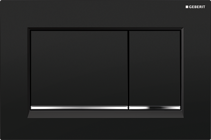 Geberit Sigma 30 przycisk do stelaża czarny/chrom błyszczący/czarny 115.883.KM.1