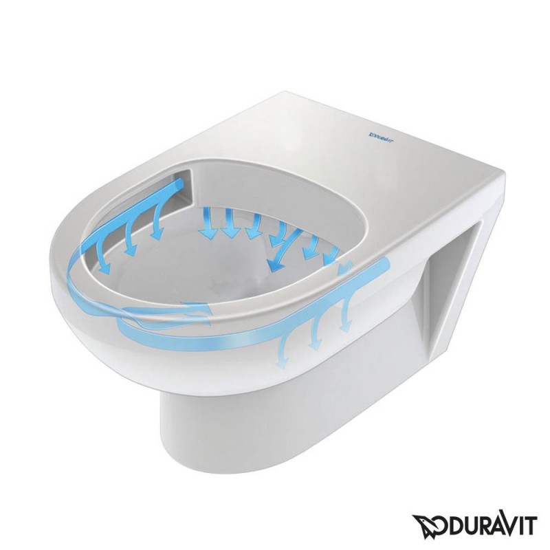 Duravit Durastyle Basic Rimless muszla wisząca + deska wolnoopadająca 45620900A1