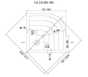 Ravak Ronda EX brodzik półokrągły 90x90 A207001320 - Z EXPO !!!