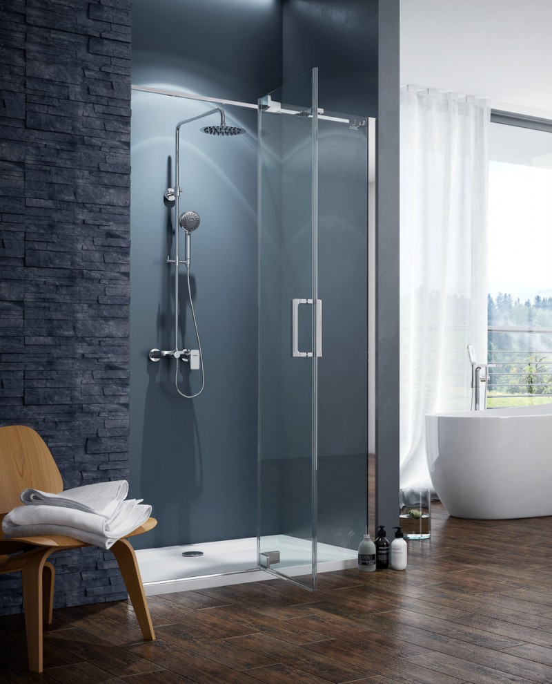 Excellent Rain Altar zestaw prysznicowy z baterią wannową i deszczownicą chrom AREX.SY.781CR