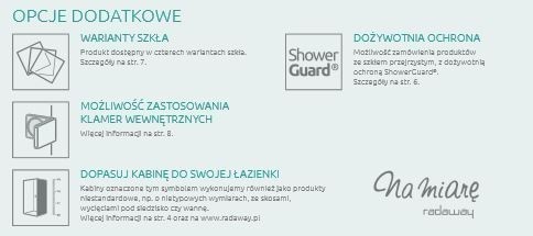 Radaway Arta KDJ II kabina kwadratowa 100x100 drzwi wahadłowe lewe + ścianka chrom przeźroczyste Easy Clean 386455-03-01L + 386042-03-01L + 386022-03-01