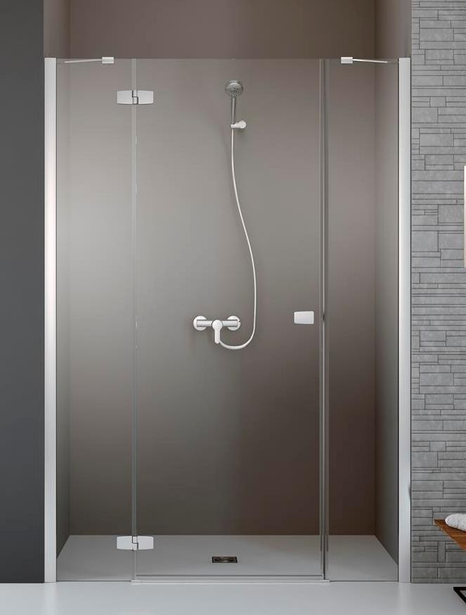 Radaway Fuenta New DWJS drzwi wnękowe otwierane 120cm lewe chrom przeźroczyste Easy Clean 384031-01-01L