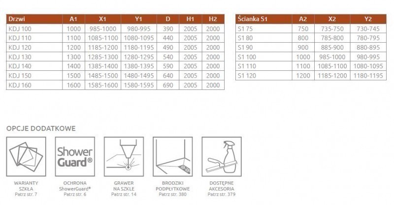 Radaway Idea KDJ kabina kwadratowa 120x120 lewa drzwi przesuwne chrom przeźroczyste Easy Clean 387042-01-01L + 387054-01-01R