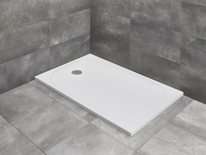 Radaway Zantos F brodzik prostokątny płaski z konglomeratu marmurowego 120x80 M3ZNF1280-06