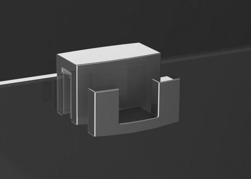 Radaway wieszak na ręcznik do kabiny na szybę chrom WR-001