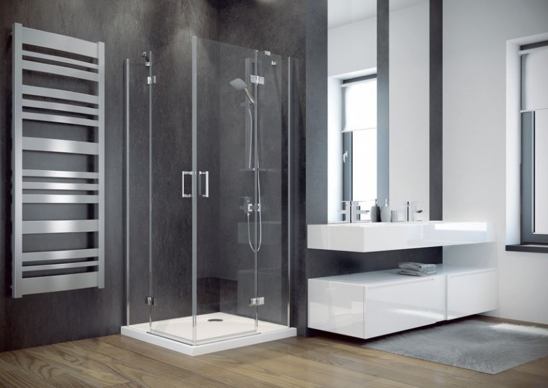 BESCO Viva 195 Kabina kwadratowa 90x90 drzwi otwierane przeźroczyste