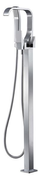 BESCO Modern jednouchwytowa bateria wannowa stojąca podłogowa chrom