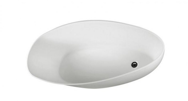 Omnires Marble+ Barcelona wanna wolnostojąca 156x71 lany marmur biały połysk BARCELONA156BP