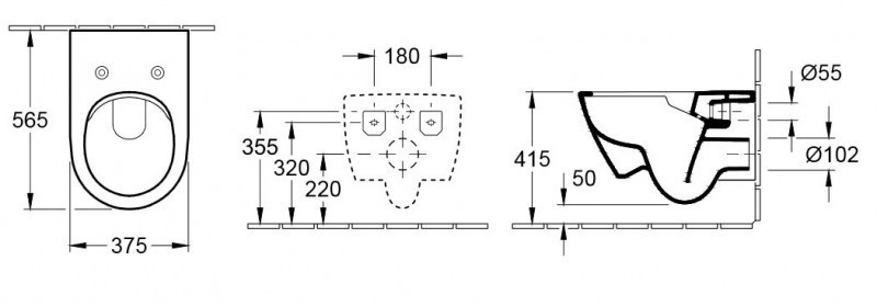 Villeroy&Boch Subway 2.0 DirectFlush muszla wisząca + deska wolnoopadająca 5614R0R1 + 9M68S101