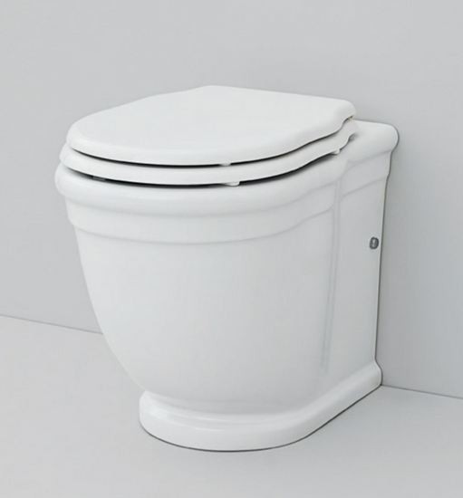 Artceram Hermitage muszla stojąca retro biała odpływ uniwersalny HEV005