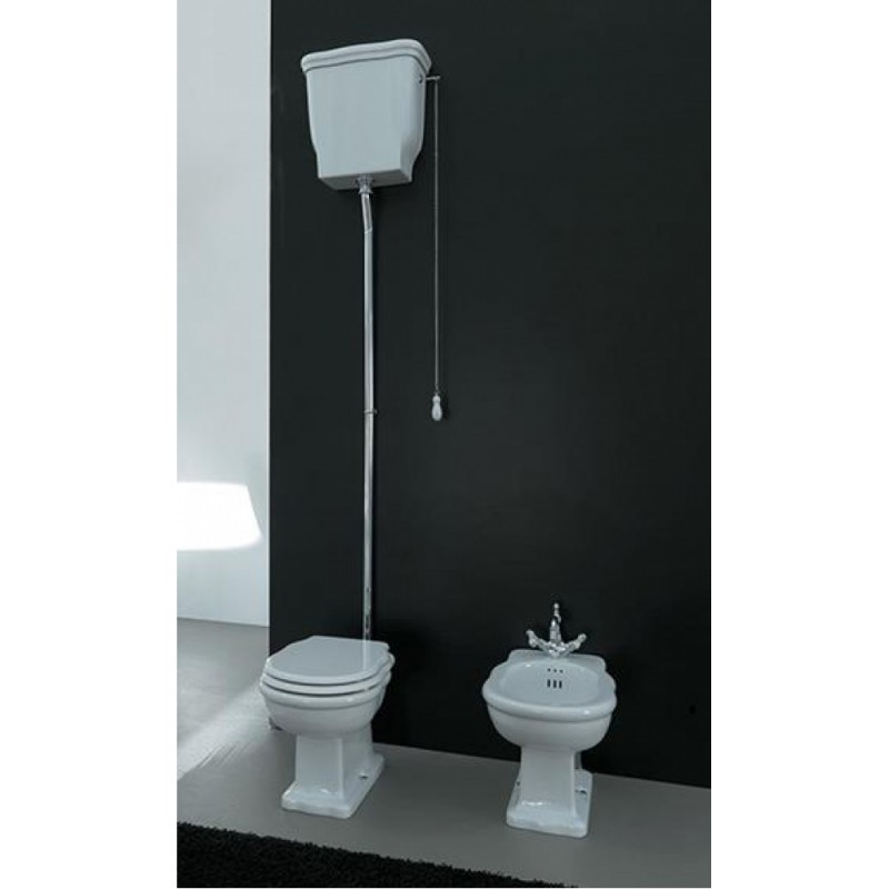 Artceram Hermitage mechanizm i rura do spłuczki typu górnopłuk retro chrom połysk HEA006