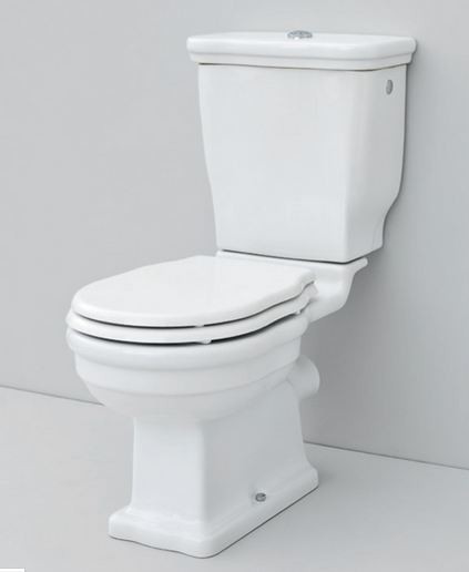 Artceram Hermitage spłuczka do kompaktu retro biała HEC001