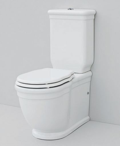 Artceram Hermitage muszla kompaktowa retro biała odpływ uniwersalny HEV006