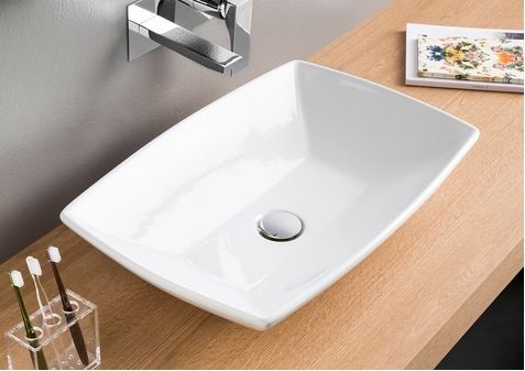 Artceram Jazz umywalka stawiana na blat 60x40 cm biały JZL002