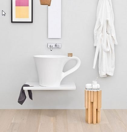 Artceram Cup umywalka nablatowa filiżanka 70x50 cm bała livingtec OSL005