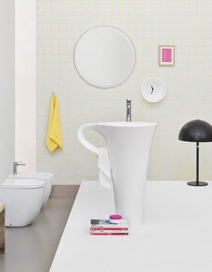 Artceram Cup umywalka wolnostojąca filiżanka 70x50 cm bała livingtec OSL004