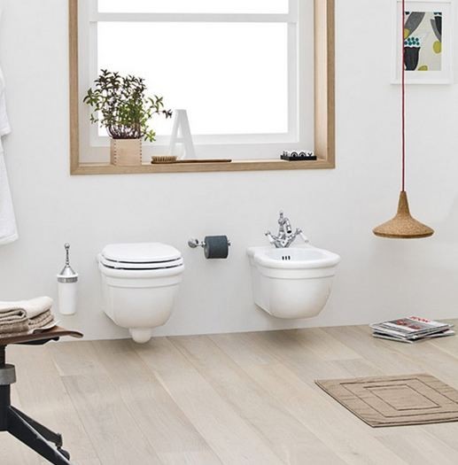 Artceram Hermitage bidet wiszący retro biały HEB003