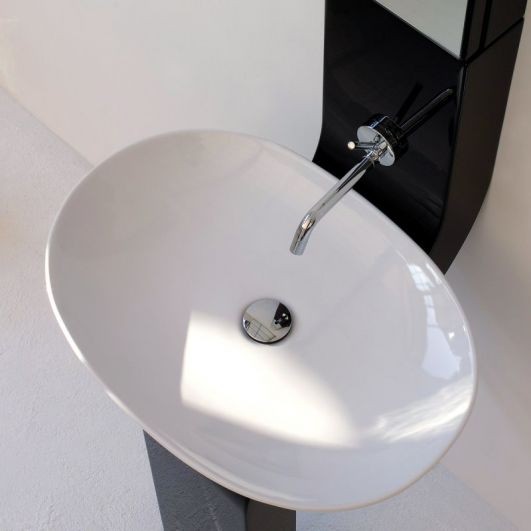 Artceram La Fontana umywalka stawiana na blat 60X42 cm biała LFL001