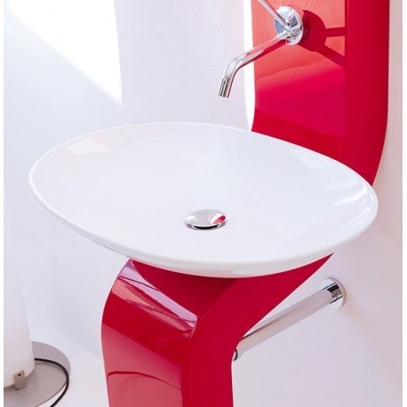 Artceram La Fontana umywalka stawiana na blat 60X42 cm biała LFL001